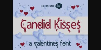 Candid Kisses Font Poster 1
