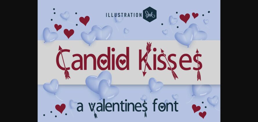 Candid Kisses Font Poster 1