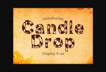 Candle Drop Font Poster 1
