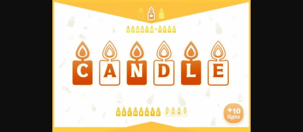 Candle Font Poster 3