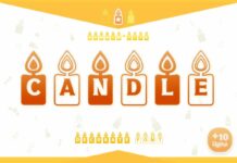 Candle Font Poster 1