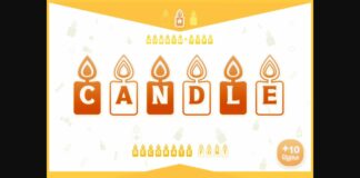 Candle Font Poster 1