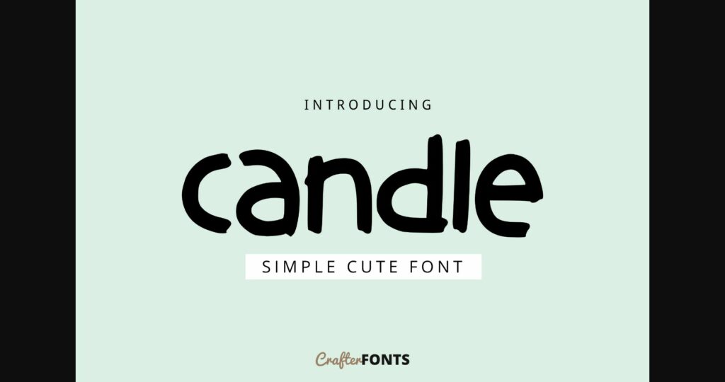 Candle Font Poster 3