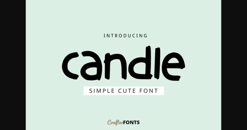 Candle Font Poster 3