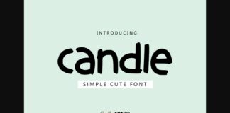 Candle Font Poster 1