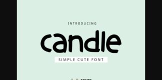 Candle Font Poster 1