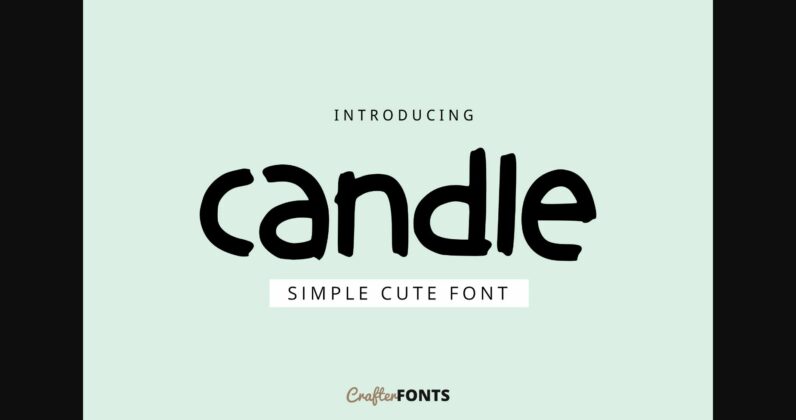 Candle Font Poster 1