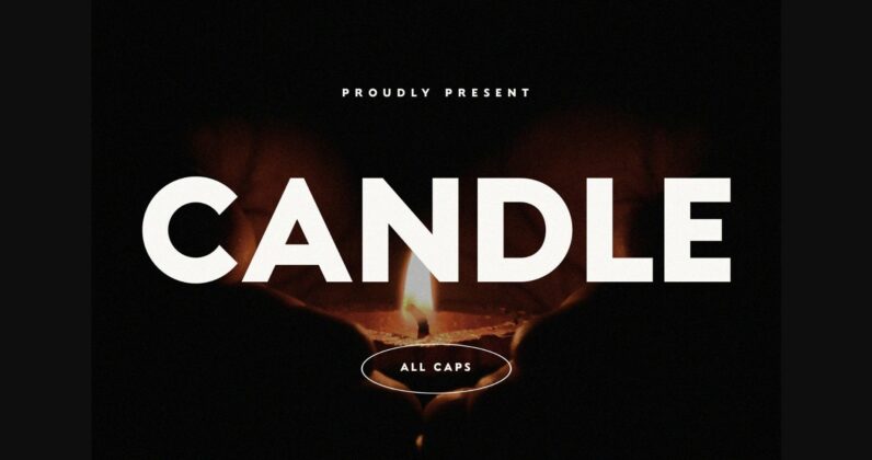 Candle Font Poster 3