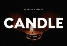 Candle Font Poster 1
