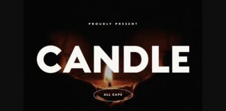 Candle Font Poster 1