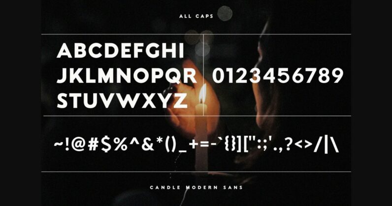 Candle Font Poster 6