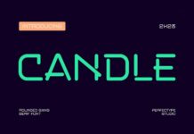 Candle Font Poster 1