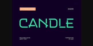 Candle Font Poster 1