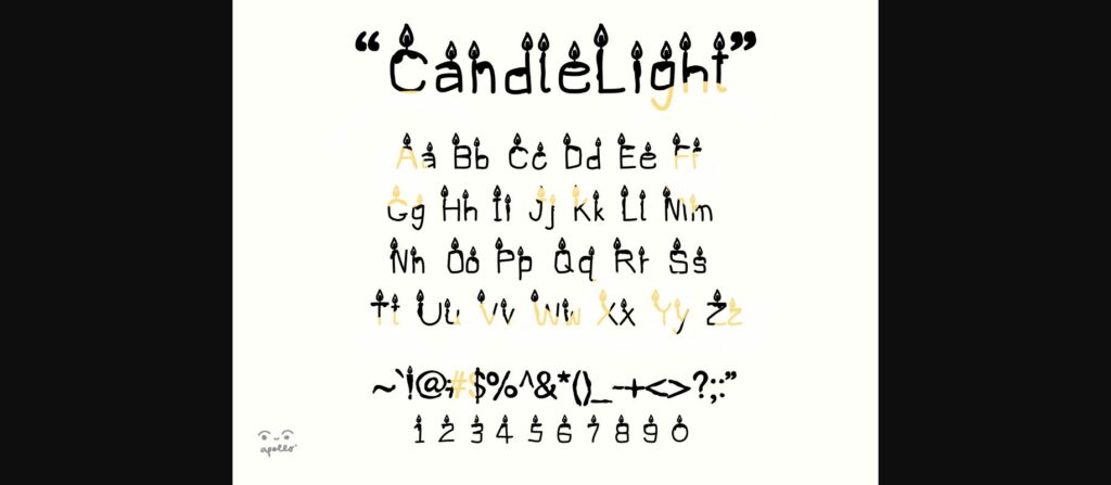 Candlelight Font Poster 5