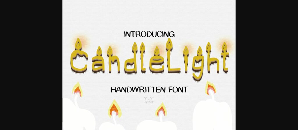 Candlelight Font Poster 3