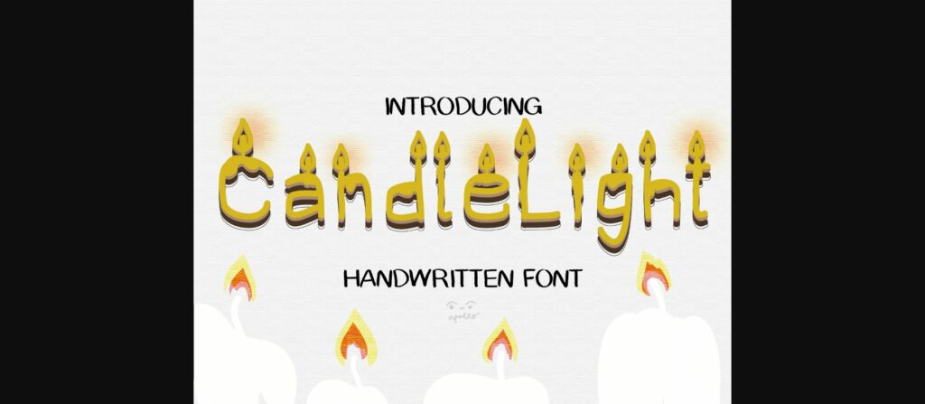 Candlelight Font Poster 1