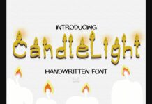 Candlelight Font Poster 1
