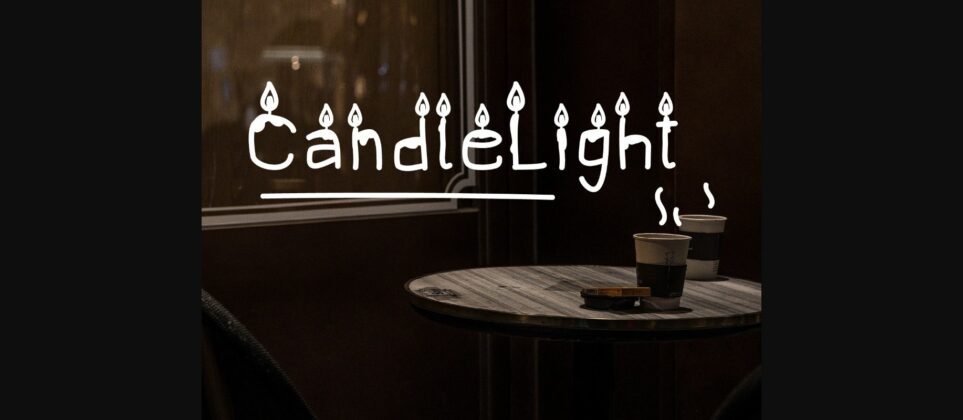 Candlelight Font Poster 4