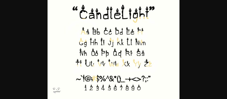 Candlelight Font Poster 5