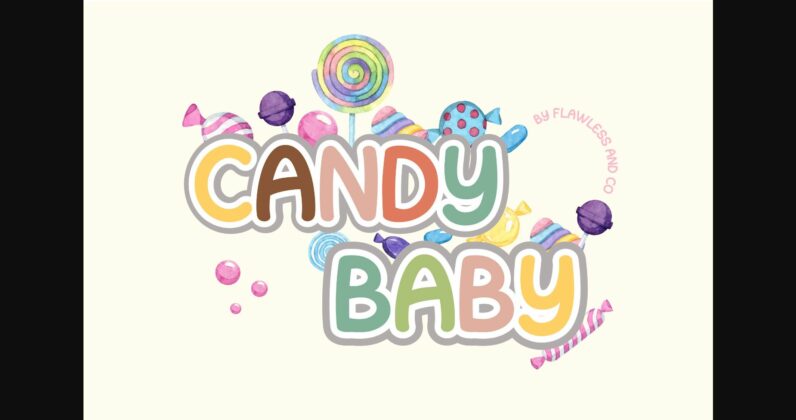 Candy Baby Font Poster 3