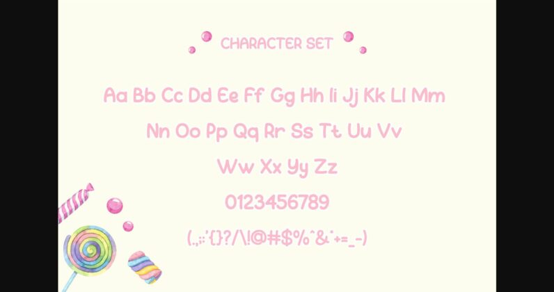 Candy Baby Font Poster 10