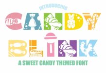 Candy Blink Font Poster 1