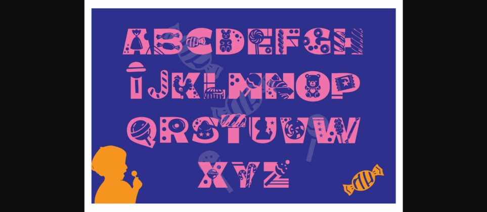 Candy Blink Font Poster 7