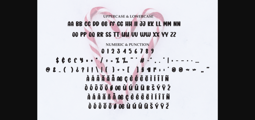 Candy Cane Font Poster 9