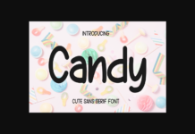 Candy Font Poster 1