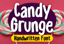 Candy Grunge Font Poster 1