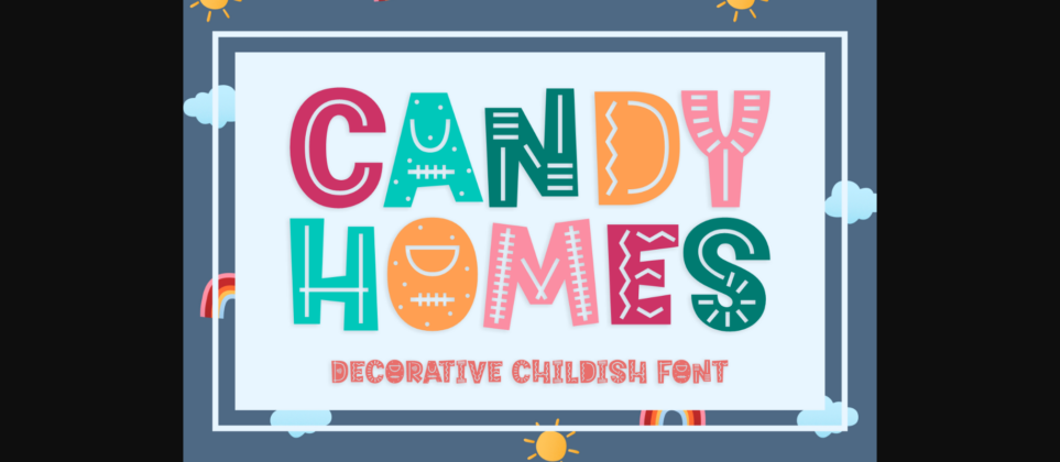 Candy Homes Font Poster 3