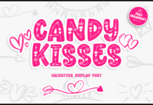 Candy Kisses Valentine Font Poster 1