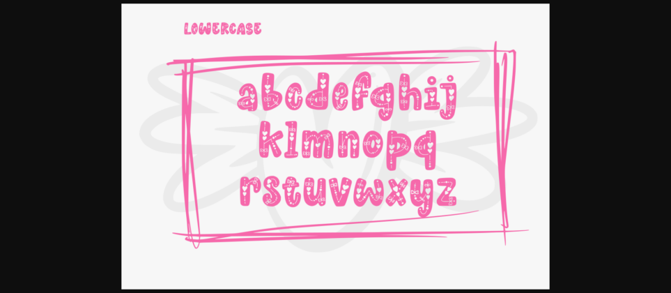 Candy Kisses Valentine Font Poster 5