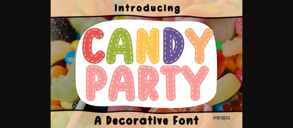 Candy Party Font Poster 3