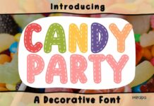 Candy Party Font Poster 1
