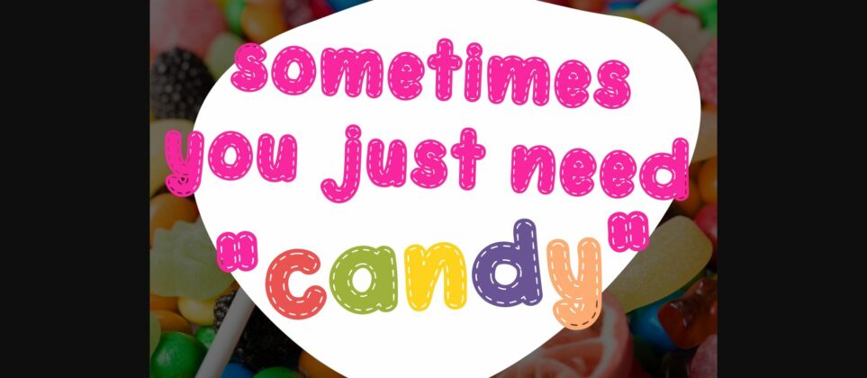 Candy Party Font Poster 4