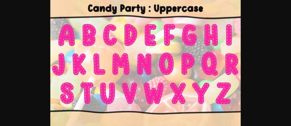 Candy Party Font Poster 5