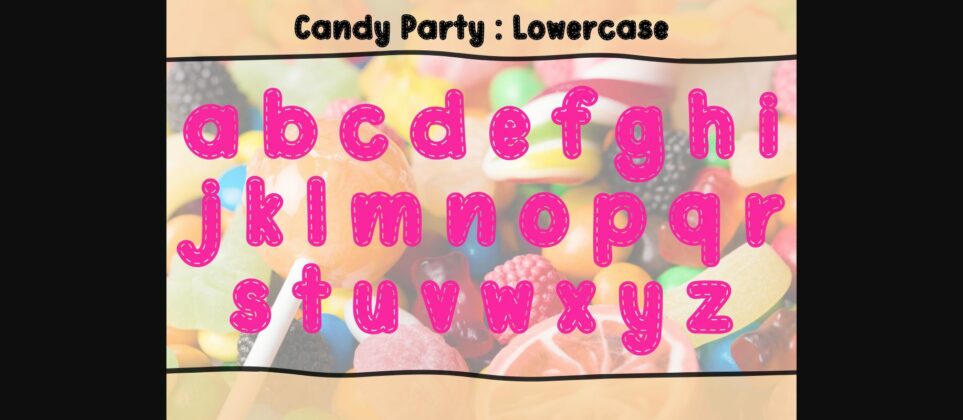Candy Party Font Poster 6