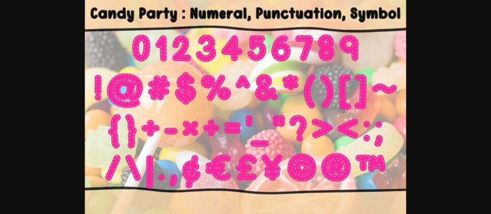 Candy Party Font Poster 7