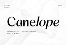 Canelope Font Canelope Font Poster 1