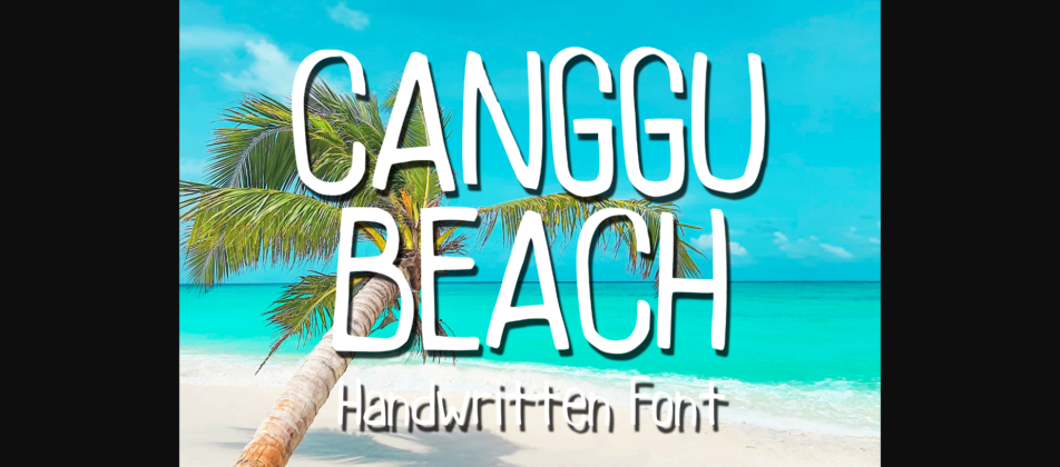 Canggu Beach Font Poster 1