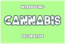 Cannabis Font Poster 1