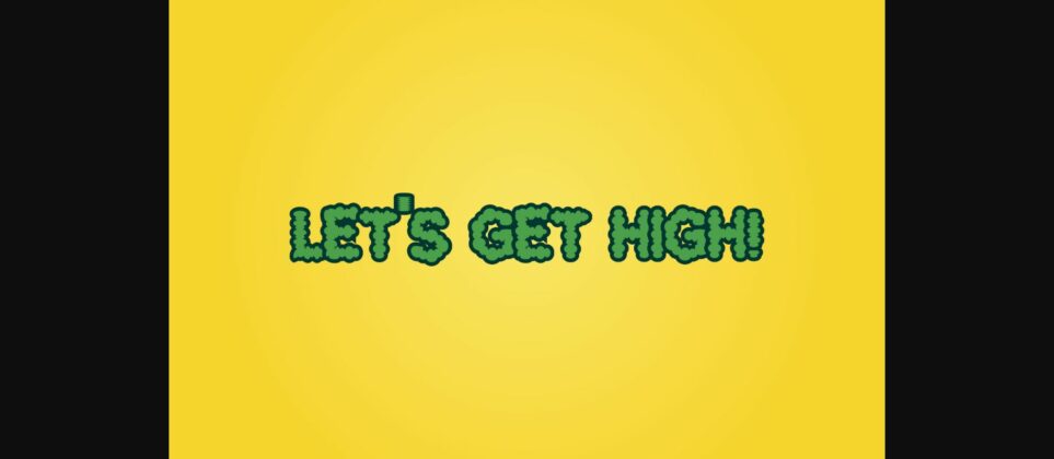 Cannabis Font Poster 6
