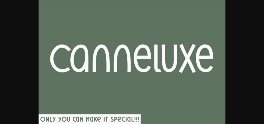 Canneluxe Font Poster 3