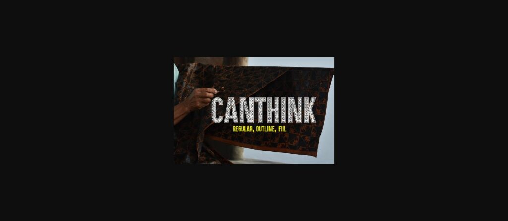 Canthink Font Poster 1