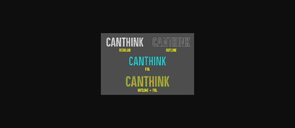 Canthink Font Poster 5