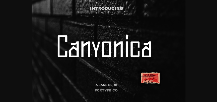 Canyonica Font Poster 3