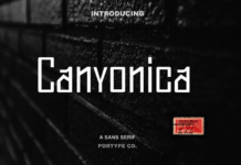 Canyonica Font Poster 1