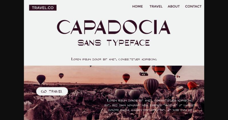 Capadocia Font Poster 7