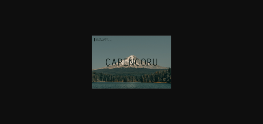 Capengoru Font Poster 3
